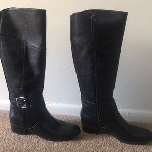 NWT Black riding boots unisa size 8